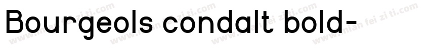 Bourgeols condalt bold字体转换
